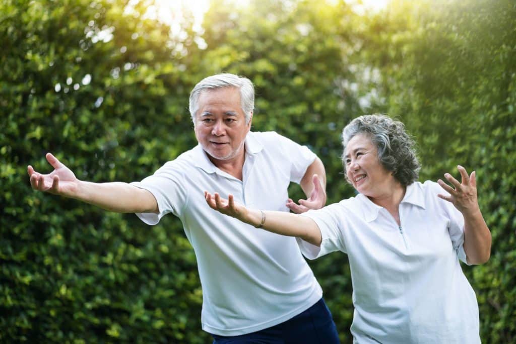 The Farrington at Tanglewood | Seniors participating in wellness activity