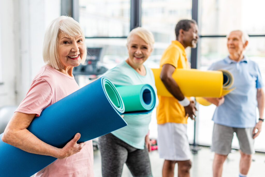 Pegasus Senior Living | Active seniors at gym