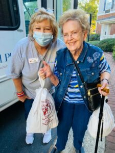 Historic Roswell Place | Seniors returning from the farmers market