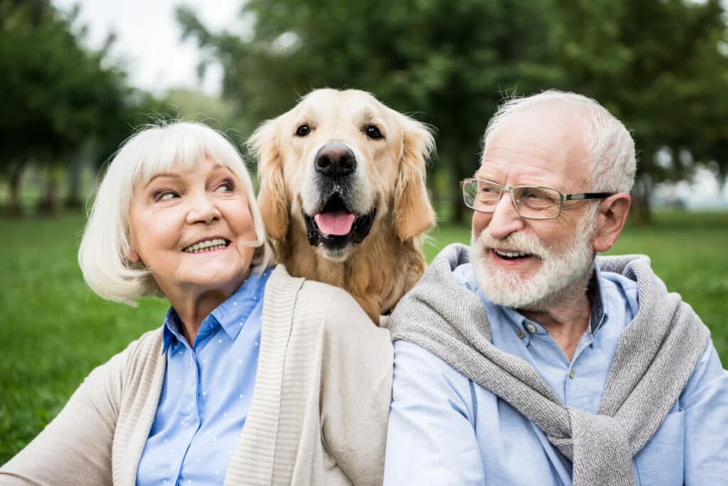 Pegasus Senior Living | Happy senior couple having coffee and smiling