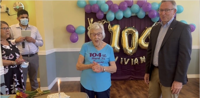 Pegasus Landing of Mesa | Vivian on her 104th birthday