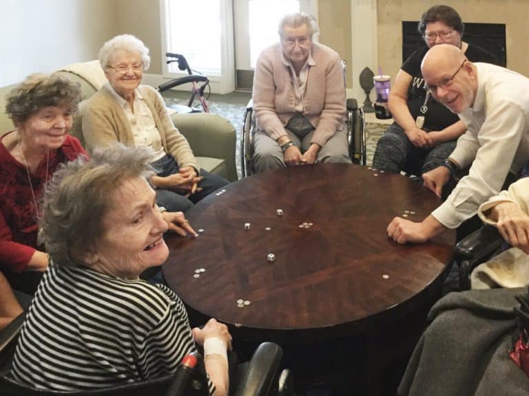 Pegasus Landing of Overland Park | Group of seniors playing game