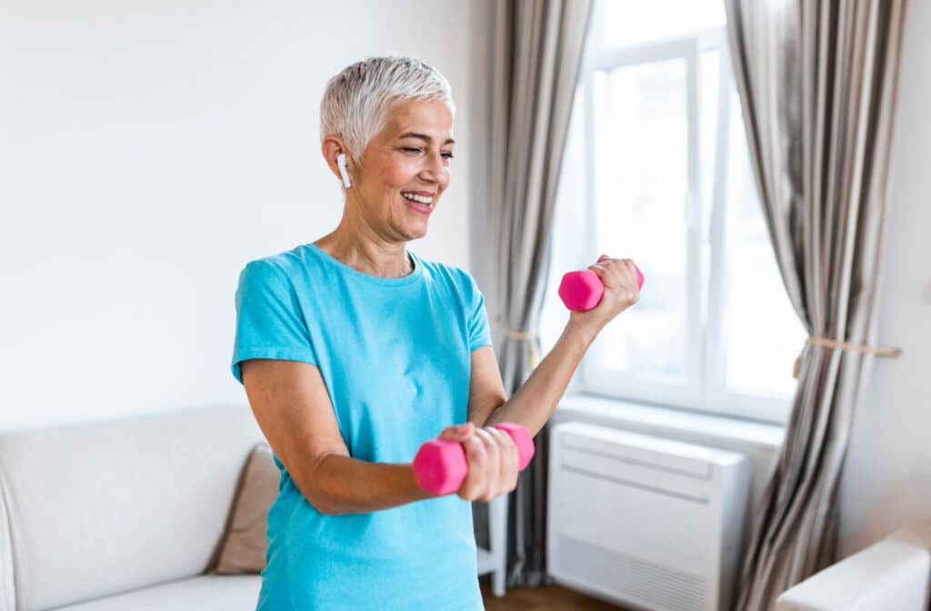 The Legacy at Cimarron in El Paso | Older woman exercising