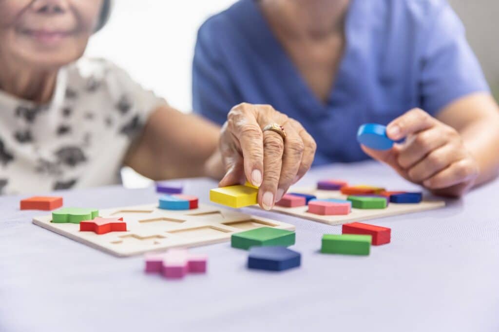 The Legacy at Cimarron in El Paso | Older adults doing memory activities