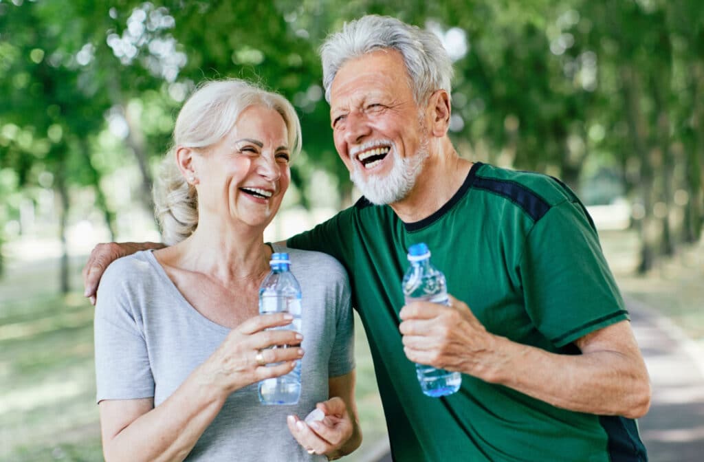 The Legacy at Crystal Falls in Leander | Senior couple exercising