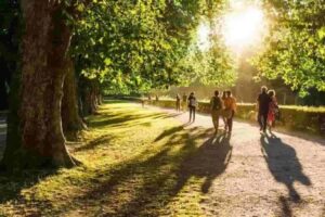 The Legacy at South Plains | People walking outside