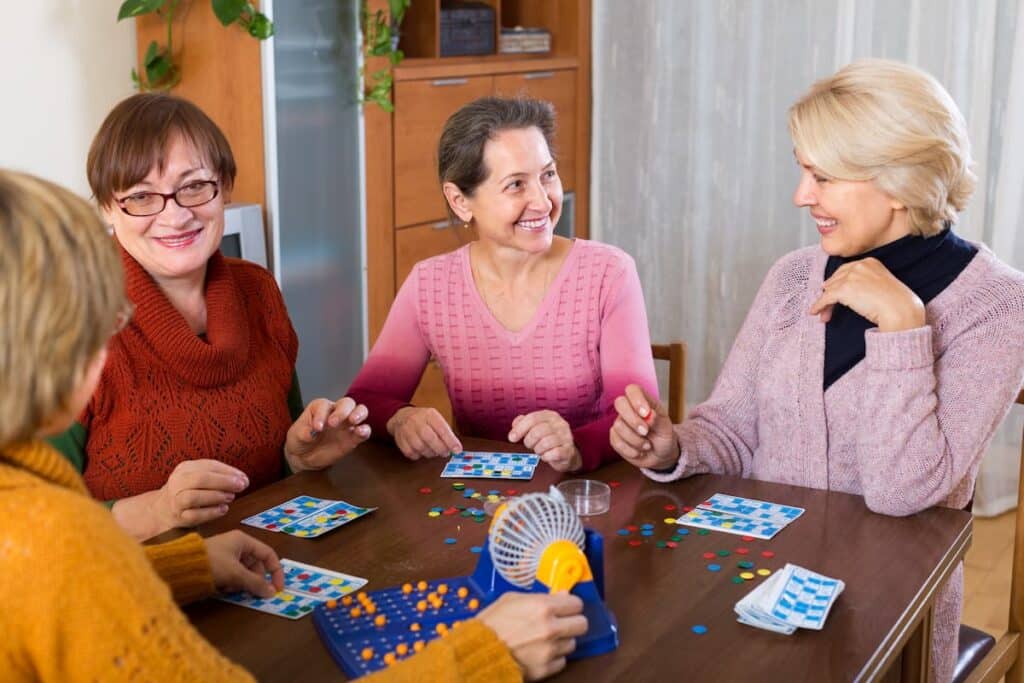 The Legacy at South Plains | Seniors playing bingo