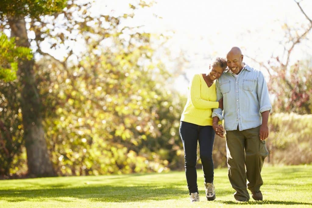 The Legacy at Town Square | Seniors walking together