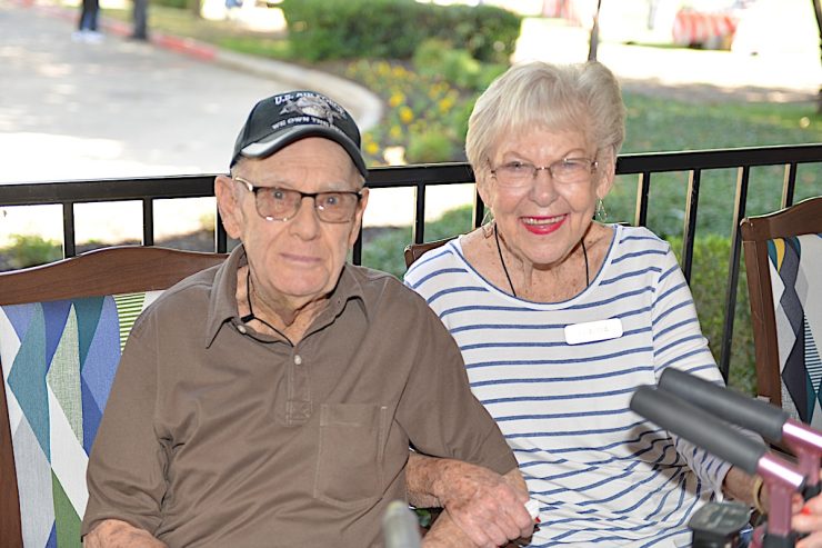 Town Village Crossing | Senior couple at the Harvest Festival