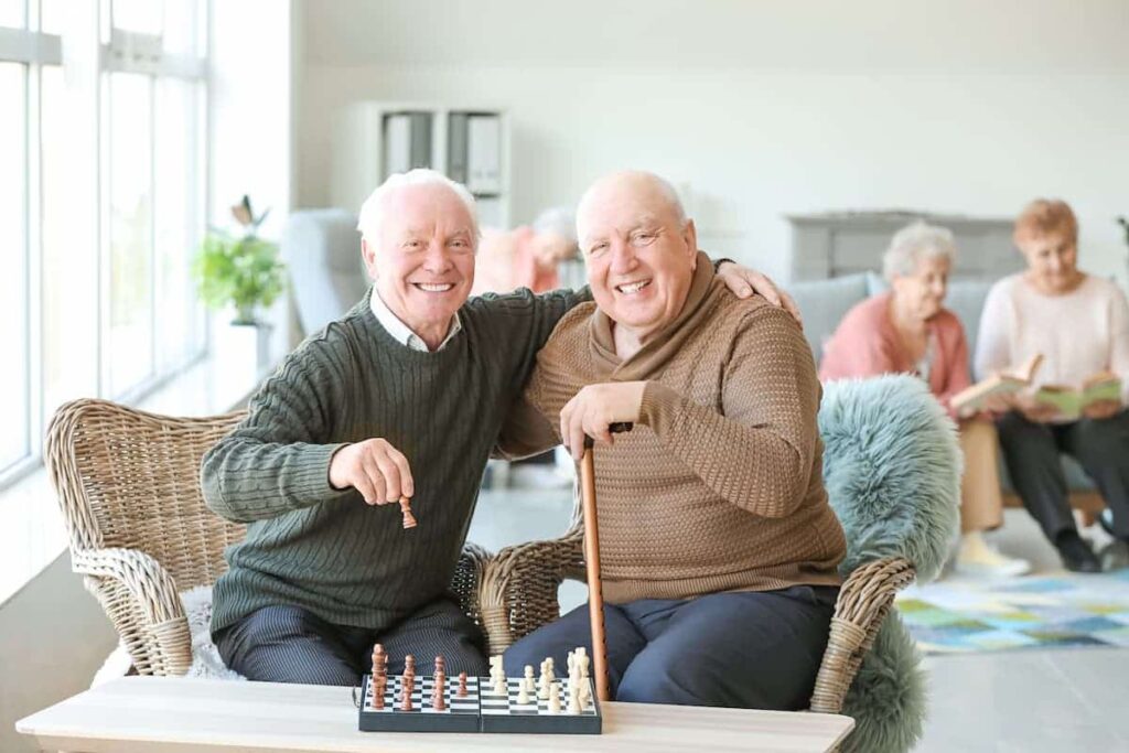 Pegasus Landing of Forney | Seniors playing chess